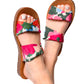 With a Twist Sandal in Flowers