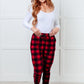 Your New Favorite Joggers in Red Plaid