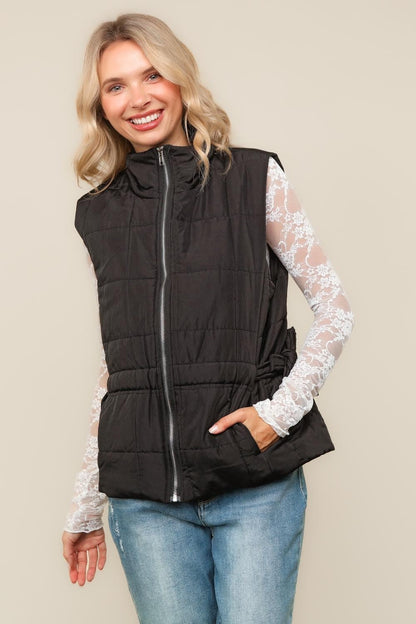 By the Campfire Cozy Black Vest