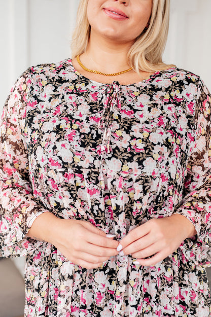 Tiered Floral Dress