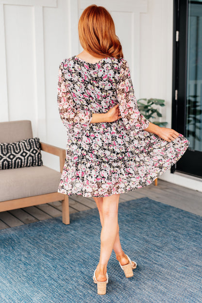 Tiered Floral Dress