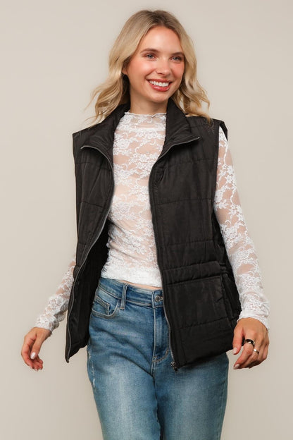 By the Campfire Cozy Black Vest