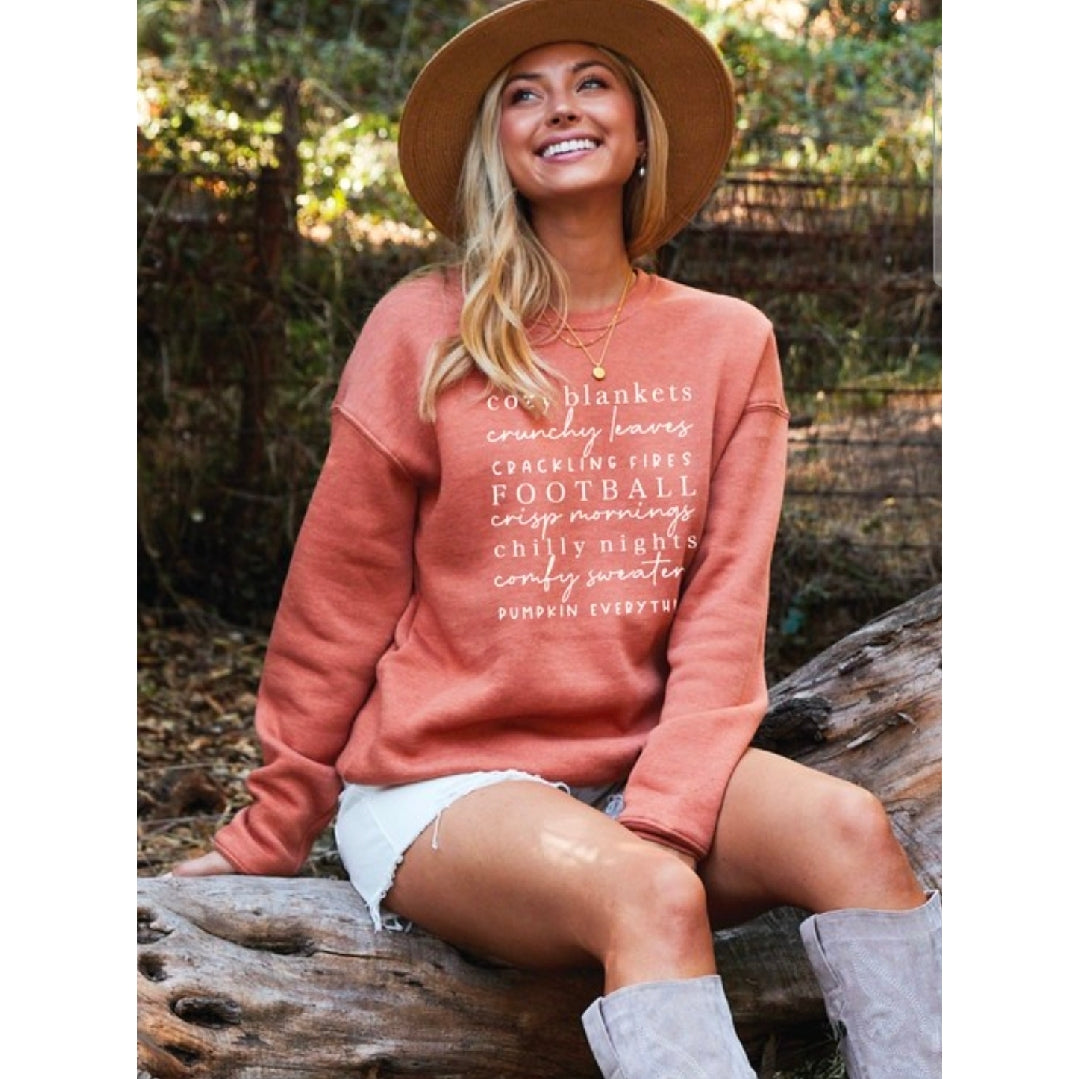 Cozy Blankets Sweatshirt/Autumn