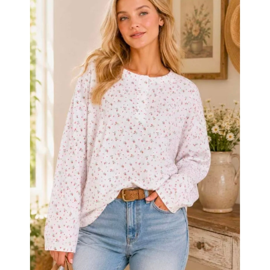 White Floral Thermal