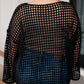 Ask Anyway Fishnet Sweater