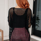 Ask Anyway Fishnet Sweater