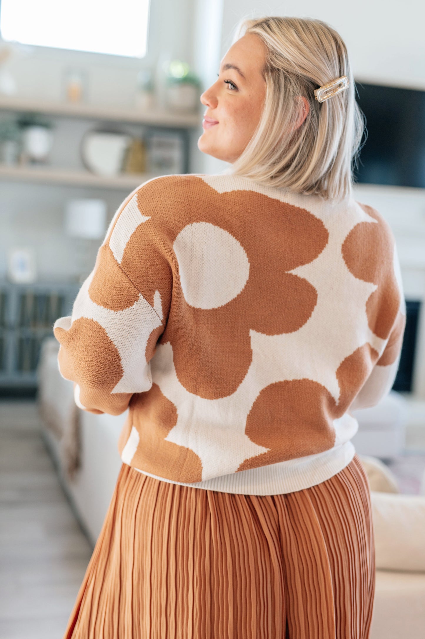 Bigger is Better Mod Floral Sweater