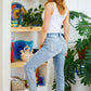 Isabella Paint Splatter Boyfriend Jeans
