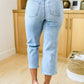 Mandy High Rise Vintage Wide Leg Crop Jeans