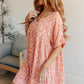 Rodeo Lights Dolman Sleeve Dress in Coral Floral