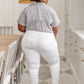 Talia High Waisted White Skinny Jeans